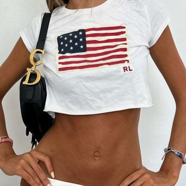 Y2K Street Printed Cropped T-shirt